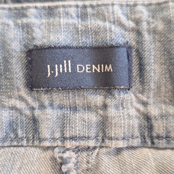 J. Jill Drawstring Waist Wide Leg Lightweight Jeans Sz 14P *H - Picture 6 of 8